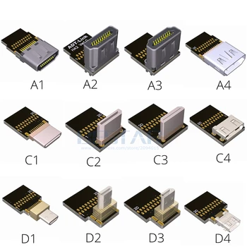 C2-C Mini HDMI 2.0 FPV unghi Până la Mini HDMI Tip C în Sus în Jos Cot de sex masculin de sex Feminin 20pin 4K/60Hz tv HD FPC Cablu 5cm - 10m 1M 2M