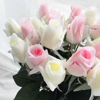 20buc/set Trandafir buchet de flori Royal Rose de lux flori artificiale de Mătase reale de atingere a crescut de acasa, flori de nunta de decorare