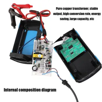 6A Complet Automat Masina Încărcător de Baterie 12V Putere Puls Reparații Încărcătoare Uscat Umed de Baterie Plumb-Acid-încărcătoare Digital Display LCD