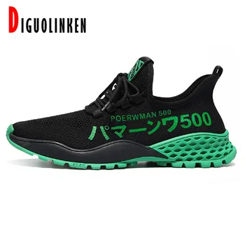 2021 Mens Adidasi De Vara Usor Respirabil Ochiurilor De Plasă De Pantofi Casual Pentru Bărbați Dantela-Up Confortabil Barbati Pantofi De Moda Zapatillas Hombre