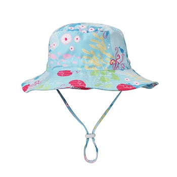 Găleată Pălărie Fată Băiat de Vară, Soare, Plajă Respirabil Roz Margine Largă Șir UV de Protecție a Animalelor în aer liber Accesoriu Pentru Copiii de Vacanță