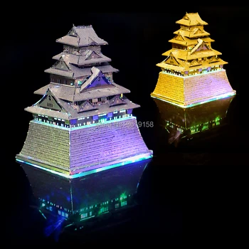 3D Metal Puzzle Model Kit Colosseum Castelul Osaka Asamblare DIY Model de Clădire,Foaie de Cupru cu Laser Tăiat Puzzle Jucărie Pentru Copil și Adult