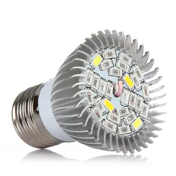 28W Full Spectrum Led-uri Cresc Light E27 SMD5730 în Creștere Lămpi UV, IR Planta Lampa Fito Lampa Pentru Plante de Interior, Flori de Sistem Hidroponic