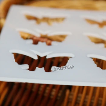 (2 buc/lot) Noi 12 cavități formă de fluture subțire de ciocolată crocantă mucegai fondant sugarcraft turnare pentru DIY accesorii de bucatarie