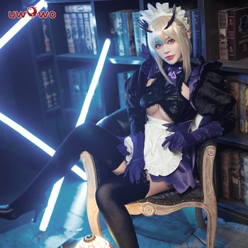 În stoc Uwowo Anime Soarta/Comanda mare Arturia Pendragon Lancer Modifica Rochie Frumoasă Uniformă Sexy Costum de Halloween Costum Pentru Femei