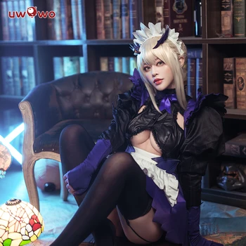 În stoc Uwowo Anime Soarta/Comanda mare Arturia Pendragon Lancer Modifica Rochie Frumoasă Uniformă Sexy Costum de Halloween Costum Pentru Femei