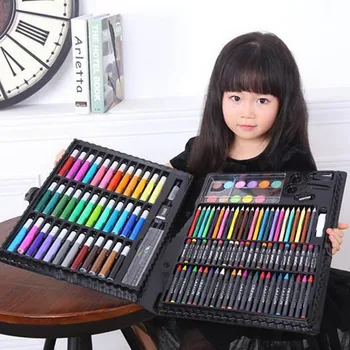 150pcs Copii, Copii de Colorat Creion Pictura Creion Marker Vopsea Perie Instrument de Desen Artist Trusa Rechizite Jucării de Învățare