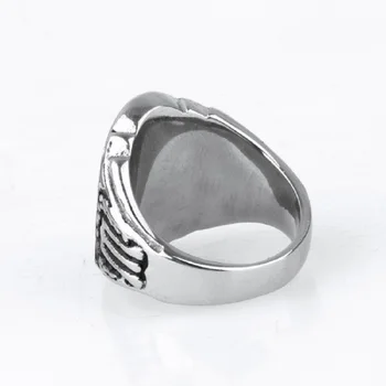 En-gros de Moda de culoare Argintie din Otel Inoxidabil Masonice Ring pentru Bărbați, maestru masonic inel cu pecete, francmason ring bijuterii