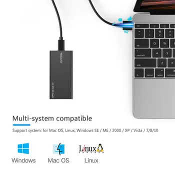 ZOMY mSATA la USB 3.1 Tip-c SSD Caz de Aluminiu 10Gbps SSD Hard Disk Portabil Cutie 3*3/3*5 mSATA Laptop Solid state Disk Cabina
