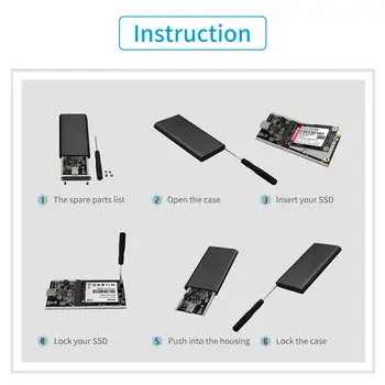 ZOMY mSATA la USB 3.1 Tip-c SSD Caz de Aluminiu 10Gbps SSD Hard Disk Portabil Cutie 3*3/3*5 mSATA Laptop Solid state Disk Cabina