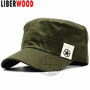 LIBERWOOD Bărbați Tactice Pălării Air Force Capace Plate pălărie de Top a Atins Corp de Armată Pălărie Planas Marinar de Patrulare Oboseala Pălării OD verde