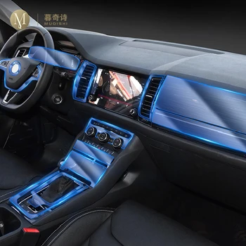 Pentru Skoda Kodiaq GT 2017-2020 Auto Interior consola centrala Transparent TPU folie de Protectie Anti-scratch Repair filmul Accesorii