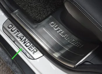 Din oțel inoxidabil usa Masina de acoperire în afara ușa plăcii de prag Pentru Mitsubishi Outlander 2013 20114 2016 2017 2018 styling Auto