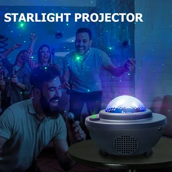 Noi 8W Cer Înstelat, Lumina de Noapte Proiector Cer Stele Galaxy LED Star Light Music Player pentru Copii Cadou Noapte Lumina Lămpii Dropship
