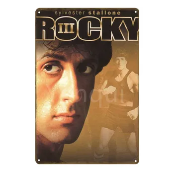 Erou American Rocky Balboa Vintage din Metal Semne de Bar Pub Cafenea, Magazin, Restaurant Vintage Home Decor de Perete de Arta de Imprimare Tin Poster YN178