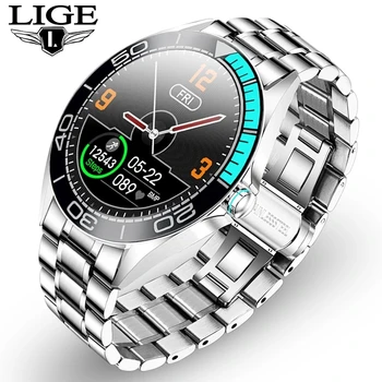 LIGE Lux Ceas Inteligent Bărbați Impermeabil Sporturi Ceas Fitness pentru Android, ios, Telefon Monitor de Ritm Cardiac smartwatch mens Ceasuri