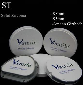 Ceramica pe zirconiu Cad-Cam Disc ST Blocuri Laborator Dentar Frezare Materiale Compatibile Cu Roland VHF Imes-Icore Wieland Arum Zz AG