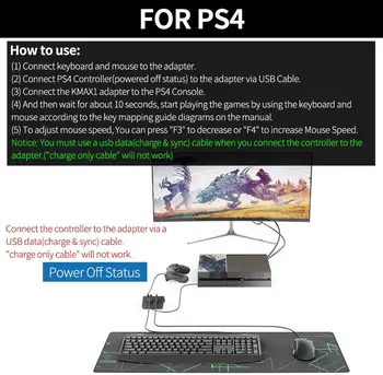 Delta essentials Tastatura și Mouse-ul Converter pentru PS4/PS3/Nintendo Comutator/Xbox One Console de Joc FPS PUBG/Call of Duty