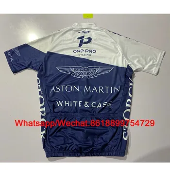 Aston Martin Jersey Ciclism Costum Barbati Albastru Biciclete Haine Uniformă Echipa Pro Respirabil Tricou Salopete Pantaloni Scurți Set Maillot Drum Ciclismo