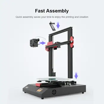 Anet ET4 FDM Imprimantă 3D DIY Kit Parțial Asamblate Cadru din Aliaj de Aluminiu Plus Dimensiune 220*220*250mm Cu 10m de Imprimare 3D cu Filament