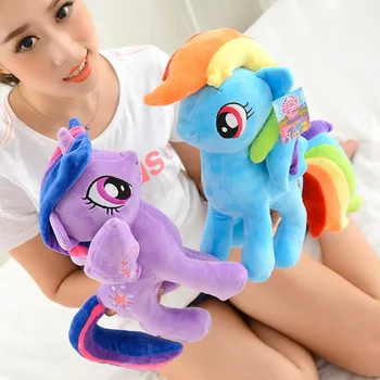 22 - 40cm Micul Meu Ponei Jucărie de Pluș Umplute Papusa Pinkie Pie Rainbow Dash Film&TV Unicorn Jucării Prietenia Este Magic Pentru Fete Cadouri