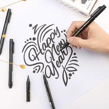 3 Negru Caligrafie Chineză Perie Stilou Mână Japoneză Litere De Scris, De Desen, Pictura Practică Birou Școală De Artă Singnature Pen