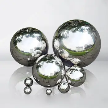8 10 12 15 cm 304 din Oțel Inoxidabil Minge de Gol fără Sudură Mirror Ball Sfera mall-uri decorațiuni interioare decoratiuni minge de Metal