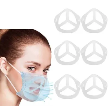 6PCS Unisex Plastic Masca Fata Titularul Reutilizabile Masca Suportului Crește Spațiu de Respirație Femei Împiedica Rujul J60