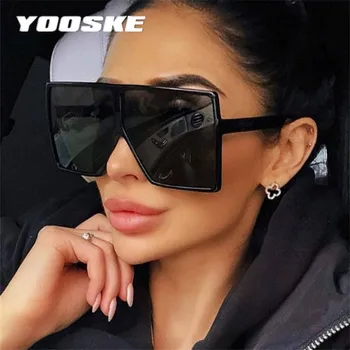 YOOSKE Pătrat Supradimensionat ochelari de Soare Femei Vintage de Designer de Brand Gradient de Lentile de Ochelari de Soare Barbati Mare Rama de Ochelari Nuante pentru Femei