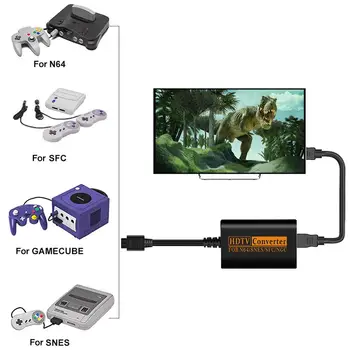 HDMI Convertor Comutator Pentru SNES N64 NGC SFC Pentru HDTV Cablu Video Splitter Joc Consola Conversie Accesorii de Joc