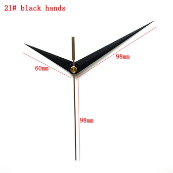 Ostar Mișcarea Tăcut Plastic cuarț ceas mecanism cu 21# negru mâinile Ceas Accesoriu de Cuarț DIY Ceas kituri F333