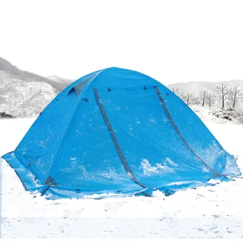 Flytop Strat Dublu De 2 Persoane Ultralight Stalpi Din Aluminiu Rezistent La Apa Snowproof Windproof Camping Cort Plaja Cort Barraca