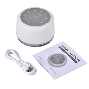 Masina de Zgomot alb USB Reîncărcabilă Închidere Temporizat Somn Mașină de Sunet Pentru Dormit si Relaxare pentru Copilul Adult Birou de Turism