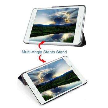 MTT Tableta Caz Pentru Samsung Galaxy Tab S2 8.0 inch SM-T710 T715 Piele PU Flip Ori Smart Cover de Protecție funda T713 T719
