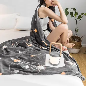 30 de stele cuvertură de pat pătură decoratiuni pentru casa coral fleece capacul de pe pat pentru copii sau adulți
