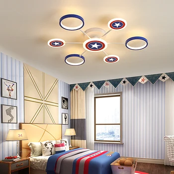 Căpitanul copii lampă cu led-uri moderne candelabru dormitor băiat fată camera copiilor decor acasă 90-260V candelabru tavan