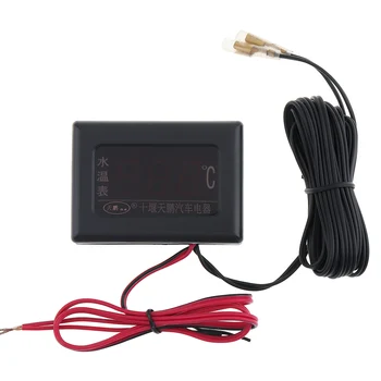 Noi 12V / 24 V Universal Digital Display Anti-shake Temperatura Apei Indicator de Înlocuire cu Senzor Potrivit pentru Masina / Camion