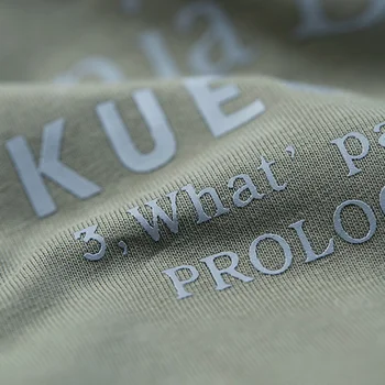 KUEGOU 2020 Toamna din Bumbac de Imprimare Simplu Alb T Shirt Barbati Tricou Marca T-shirt cu Maneci Lungi Tricou Haine Plus Dimensiunea 7723
