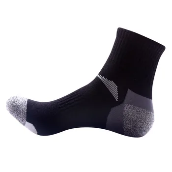 5 Perechi Barbati din Bumbac Sosete Sportive Ciorapi Design Armare pentru Toc Toe Coș Mingea Șosete Calcetines Hombre de Compresie Ciorapi
