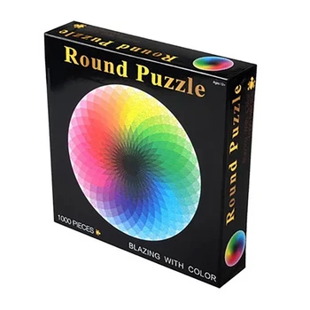 1000 buc/set Colorat Curcubeu Rotund Geometrice Fotografie Puzzle pentru Adulți Copii DIY de Învățământ Reduce Stresul Jucărie Puzzle de Hârtie