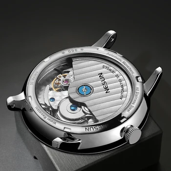 Elveția Brand de Lux Ceas Barbati Automatic Mecanic Ceasuri Barbati NESUN sSapphire Energie Display Luminos rezistent la apa N9605-2