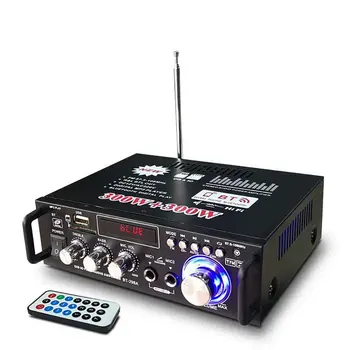 12V/ 220V BT-298A 2 CANALE Display LCD Digital Audio HIFI Stereo Amplificator de Putere bluetooth Radio FM Mașina Acasă cu Control de la Distanță