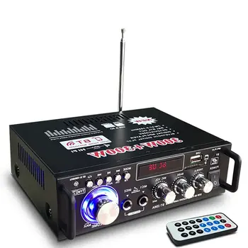 12V/ 220V BT-298A 2 CANALE Display LCD Digital Audio HIFI Stereo Amplificator de Putere bluetooth Radio FM Mașina Acasă cu Control de la Distanță