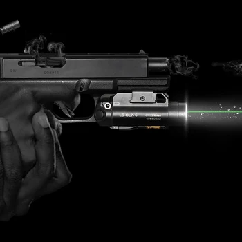 Militare tactice LED Lanterna Verde cu Laser Sight Combo pentru Airsoft Arme cu Aer Pusca Pistol Compact Pistol de Lumină Costum Glock M4
