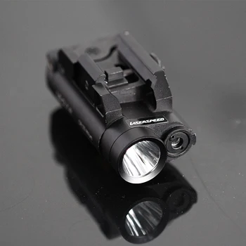 Militare tactice LED Lanterna Verde cu Laser Sight Combo pentru Airsoft Arme cu Aer Pusca Pistol Compact Pistol de Lumină Costum Glock M4
