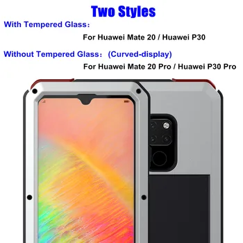 Grele de Protecție Doom armura de Metal Aluminiu Cazul în care telefonul pentru Huawei Mate 20 Pro P30 Pro Cazuri rezistent la Șocuri rezistent la Praf Acoperă