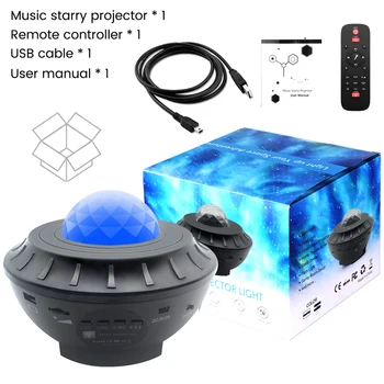 Galaxy Light Cer Proiector LED Lumina de Noapte Romantică Lampa de Proiecție Blueteeth USB Voice Control Music Player Cadou de Ziua de nastere