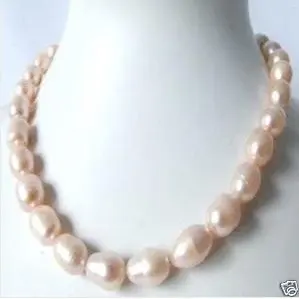 Autentic 10-11mm roz colier de perle