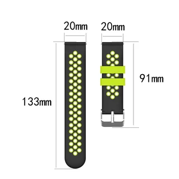 Curea Silicon colorat Pentru Amazfit Bip U Smartwatch Banda Pentru Amazfit GTS 2 / Pif S Lite Înlocui Bratara Watchband