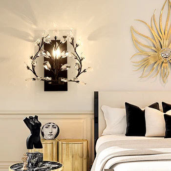 American cristal camera de zi oglindă lampă coridor, culoar dormitor noptieră lumina lux personalitate creatoare decorative lampLB90718